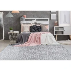 Hochflorteppich Monroe 200 grau/blau