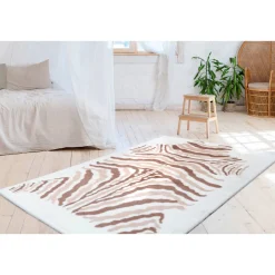 Hochflorteppich Rabbit Animal 400 elfenbein/taupe/weiß