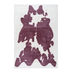 Hochflorteppich „Rabbit Animal 500“, lilac/weiß