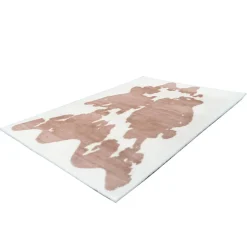 Hochflorteppich „Rabbit Animal 500“, taupe/weiß
