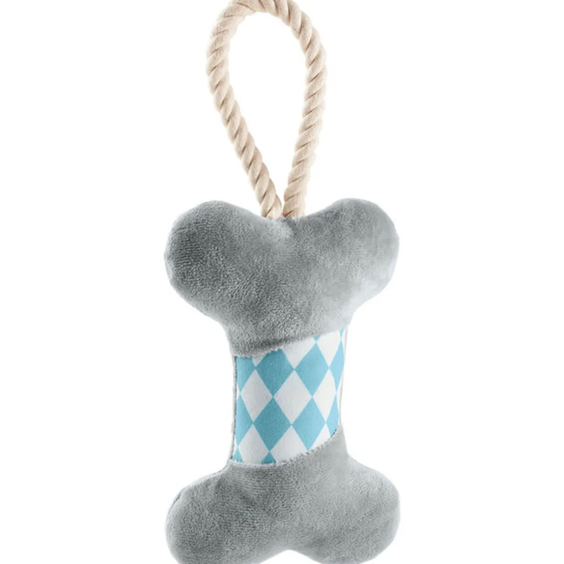 Hundespielzeug Salima Knochen grau 29 cm