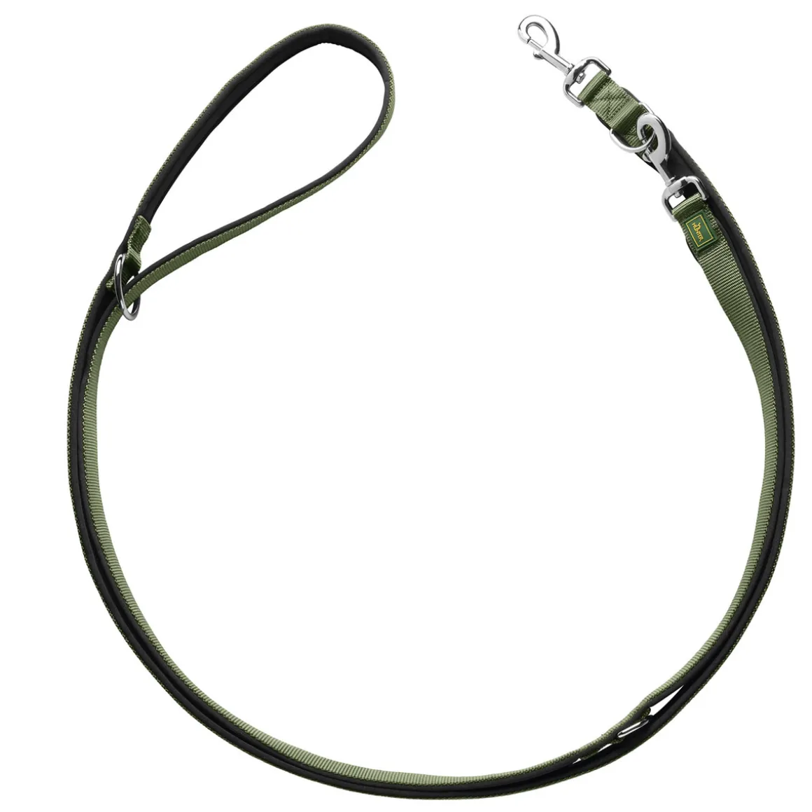 Hunter Verstellbare Führleine Neopren oliv/schw 25/200