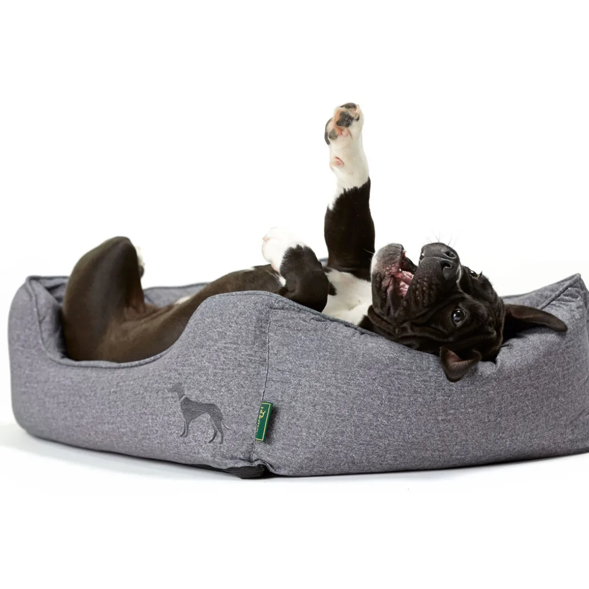 Hunter Hundesofa Boston grau 80 x 60 cm Größe M