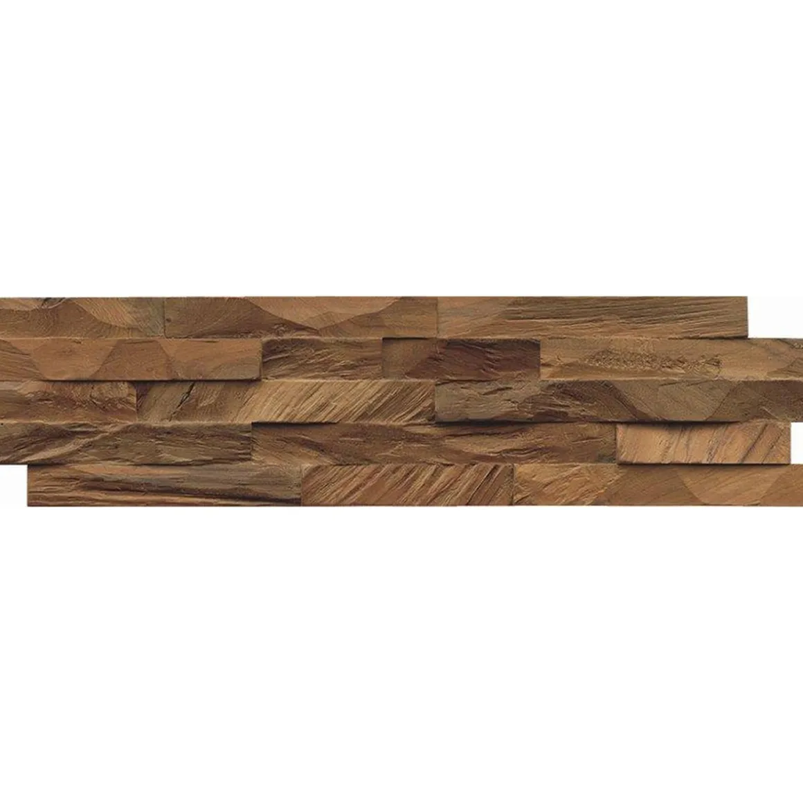 Indo Wandverkleidung Teak Diamond Natur 11er-Set