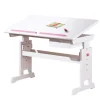 Inter Link Schreibtisch „Baru“, mit Schublade, rosa weiß, 109x90x55 cm