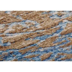 Jacquard-Teppich Blaze 600 blau/beige