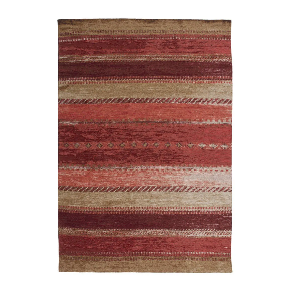 Jacquard-Teppich Blaze 200 multi/rot