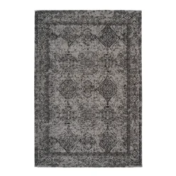 Jacquard-Teppich Iglesia 300 grau/schwarz