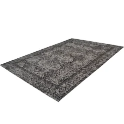 Jacquard-Teppich Iglesia 300 grau/schwarz