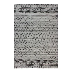Jacquard-Teppich Phoenix 113 natur/grau