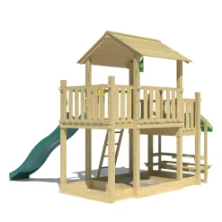 Jungle Gym Spielturm ValleyRutsche dunkelgruen
