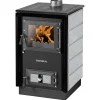 Justus Festbrennstoffherd Rustico-50 2.0 Stahl schwarz Speckstein