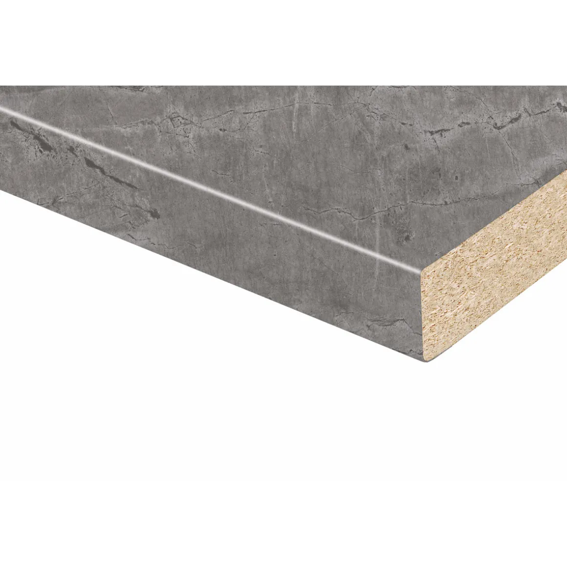 KAINDL Arbeitsplatte 410 x 60 x 3,8 cm Atlantic Stone Graphit