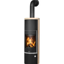 Kaminofen Faro Aqua 2.0 SandsteinKorpus Stahl Schwarz