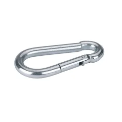 Karabinerhaken Durchmesser 6 x 60 mm silber