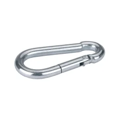 Karabinerhaken Durchmesser 6 x 60 mm silber