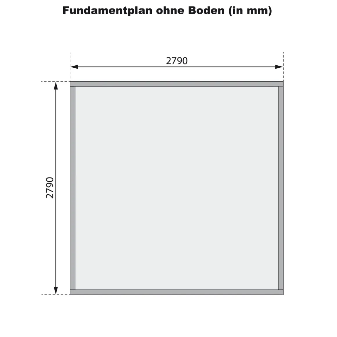 Karibu Blockbohlenhaus Emscher 5 297 x 297 cm naturbelassen