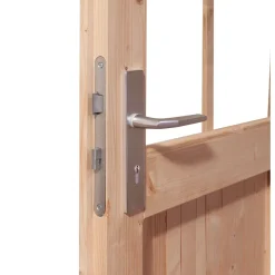 Karibu Blockbohlenhaus Radeburg 1 terragrau
