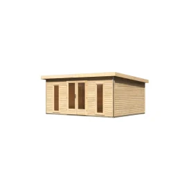 Karibu Blockbohlenhaus Radeburg 4 naturbelassen