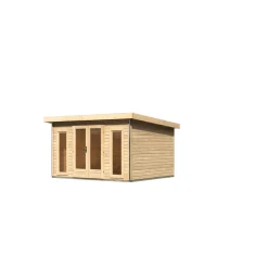Karibu Blockbohlenhaus Radeburg 2 naturbelassen