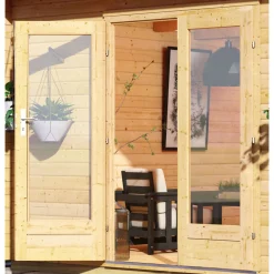 Karibu Blockbohlenhaus Radeburg 2 naturbelassen