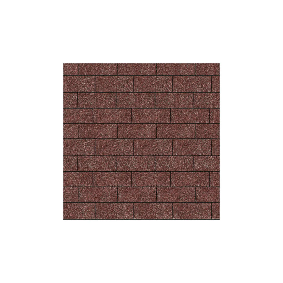Karibu Schindeln Rechteck dunkelrot 3 m²