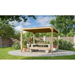 Karibu Cubus Pavillon naturbelassen