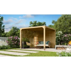 Karibu Cubus Pavillon naturbelassen