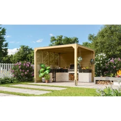 Karibu Cubus Pavillon naturbelassen