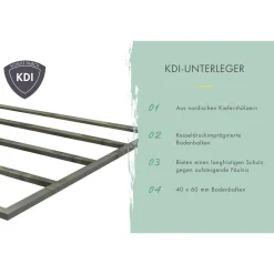Karibu Fahrradgarage naturbelassen 163 x 217 cm