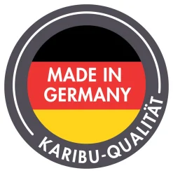 Karibu Fidel und Holzrampe terragrau ohne Rutsche