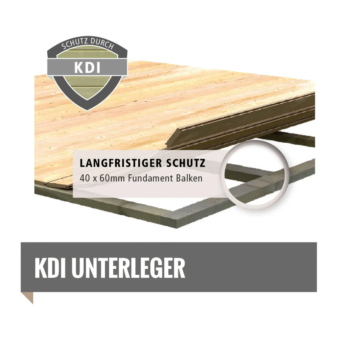 Karibu Gartenhaus Askola 4 terragrau mit Anbaudach 2.80m
