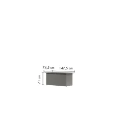 Karibu Metallbox "Himalia 1" graualuminium