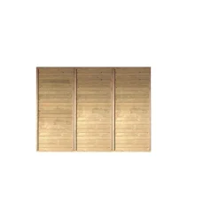 Karibu Rückwand KDI Einzel-/Doppelcarport PUR Höhe 200 cm Breite 250 cm