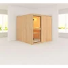 Karibu Systemsauna Rodin 68 mm ohne Ofen ohne Dachkranz