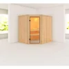 Karibu Systemsauna Siirin 68 mm ohne Ofen ohne Kranz