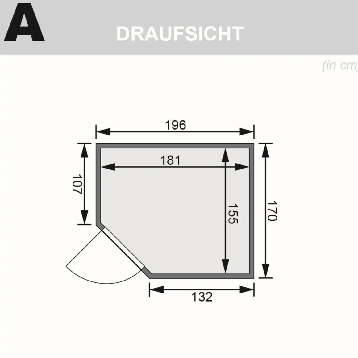 Karibu Systemsauna Siirin 68 mm ohne Ofen ohne Kranz
