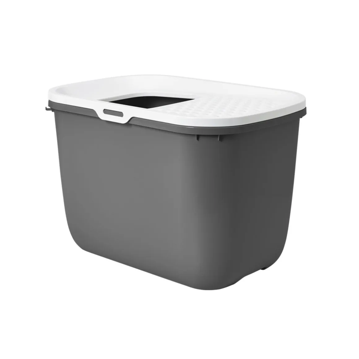 Katzentoilette Hop grau/weiß 58,5 x 39 x 39,5 cm