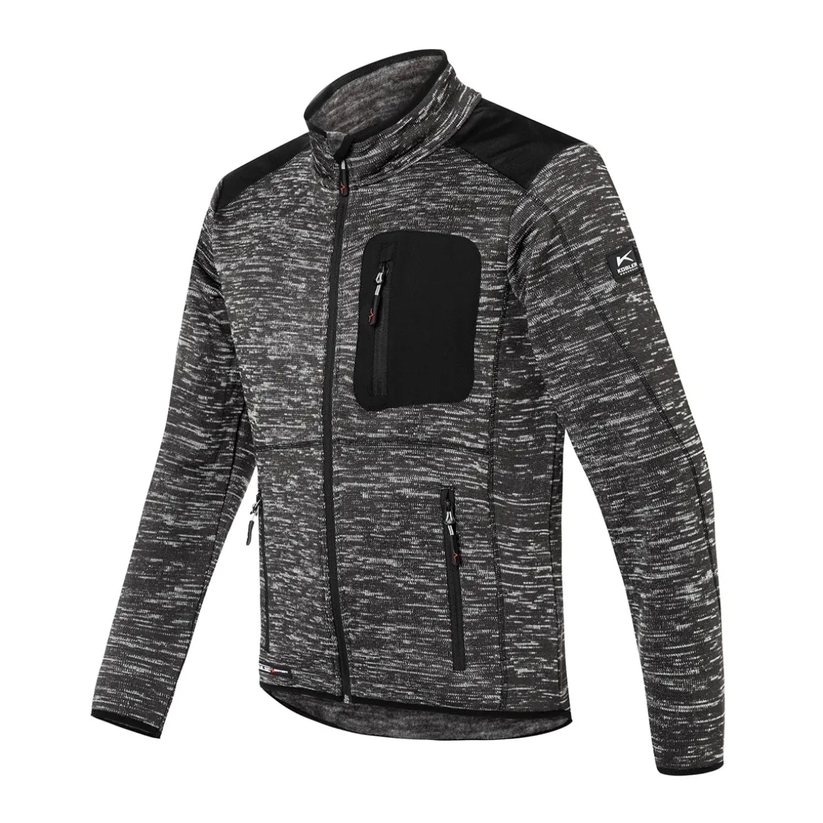 Kübler Strickjacke PULSE DAILY schwarz/neongrün Größe XL