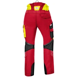 Kübler Schnittschutzhose Forest rot Größe M