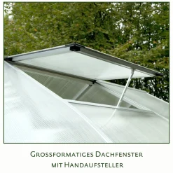 KGT Gewächshaus Rhodo III 5,15m² silber