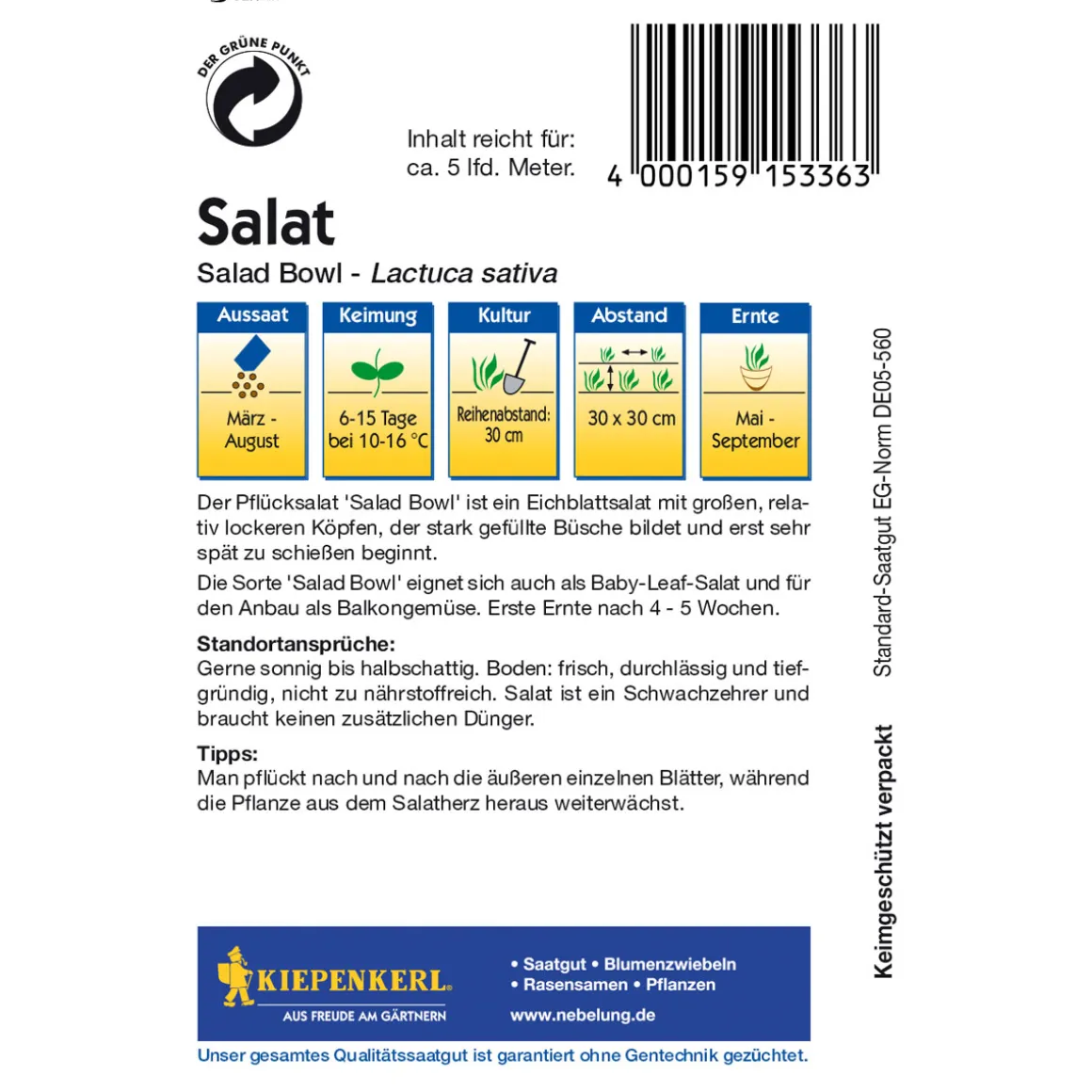 Kiepenkerl Salat Salad Bowl