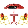 Kindergartenmöbel-Set Marie mit Sonnenschirm
