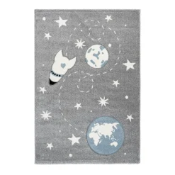 Kinderzimmerteppich „Australia - Yowah“, silber