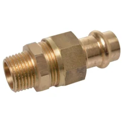 Kirchhoff VerschraubungPressfitting für Kupfer 18 mmx1/2AG V-Kontur