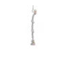 Kletterseil Baumwolle Cage Toy weiß 67 cm 4 Knoten