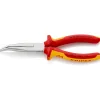 Knipex Flachrundzange VDE 45 Grad 20 cm