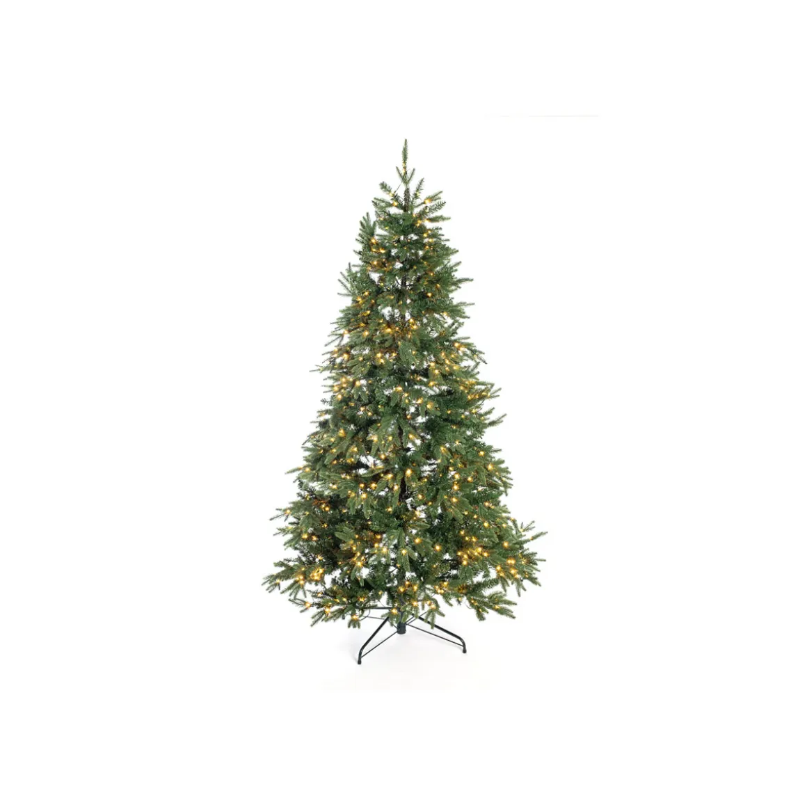 Künstlicher Weihnachtsbaum Sherwood Fichte inkl. LEDs 210 cm Grün