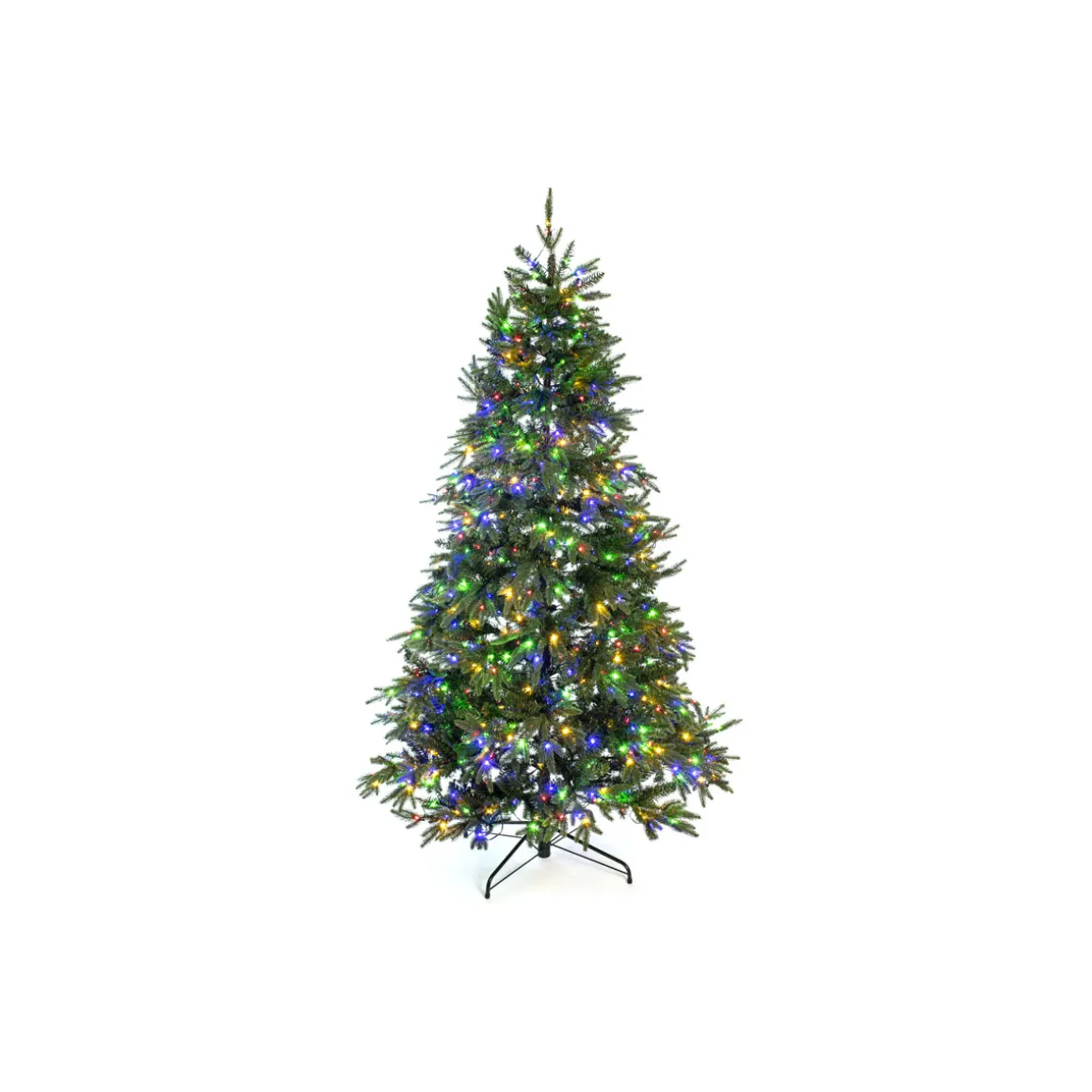 Künstlicher Weihnachtsbaum Sherwood Fichte inkl. LEDs 210 cm Grün