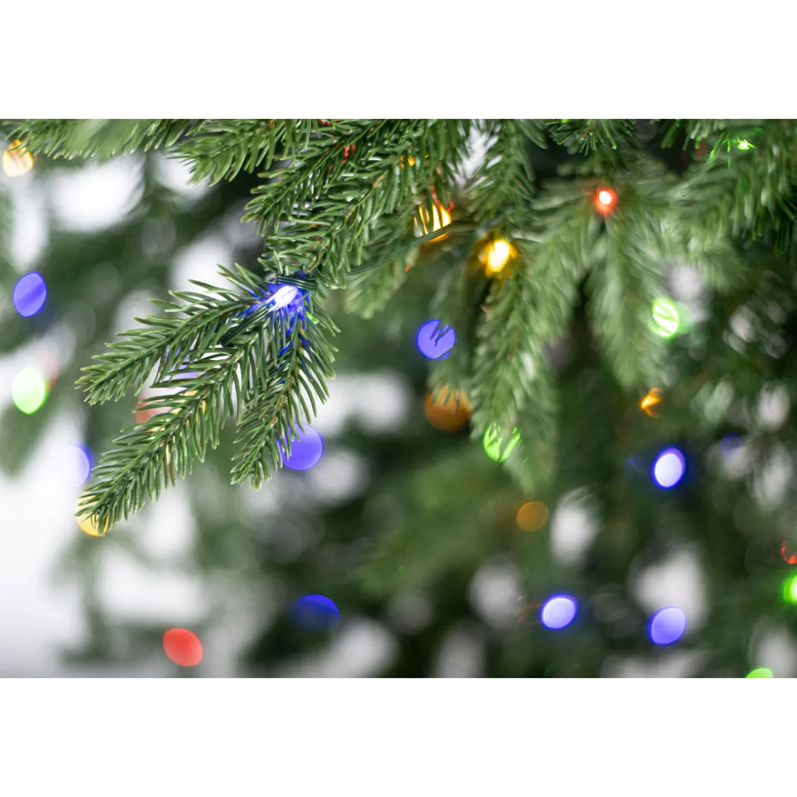Künstlicher Weihnachtsbaum Sherwood Fichte inkl. LEDs 210 cm Grün